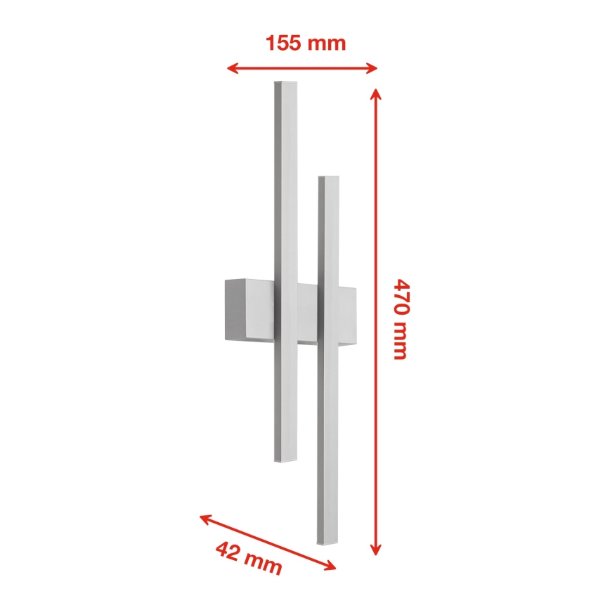 Telefunken 313204TF - LED Venkovní nástěnné svítidlo 2xLED/4W/230V IP44