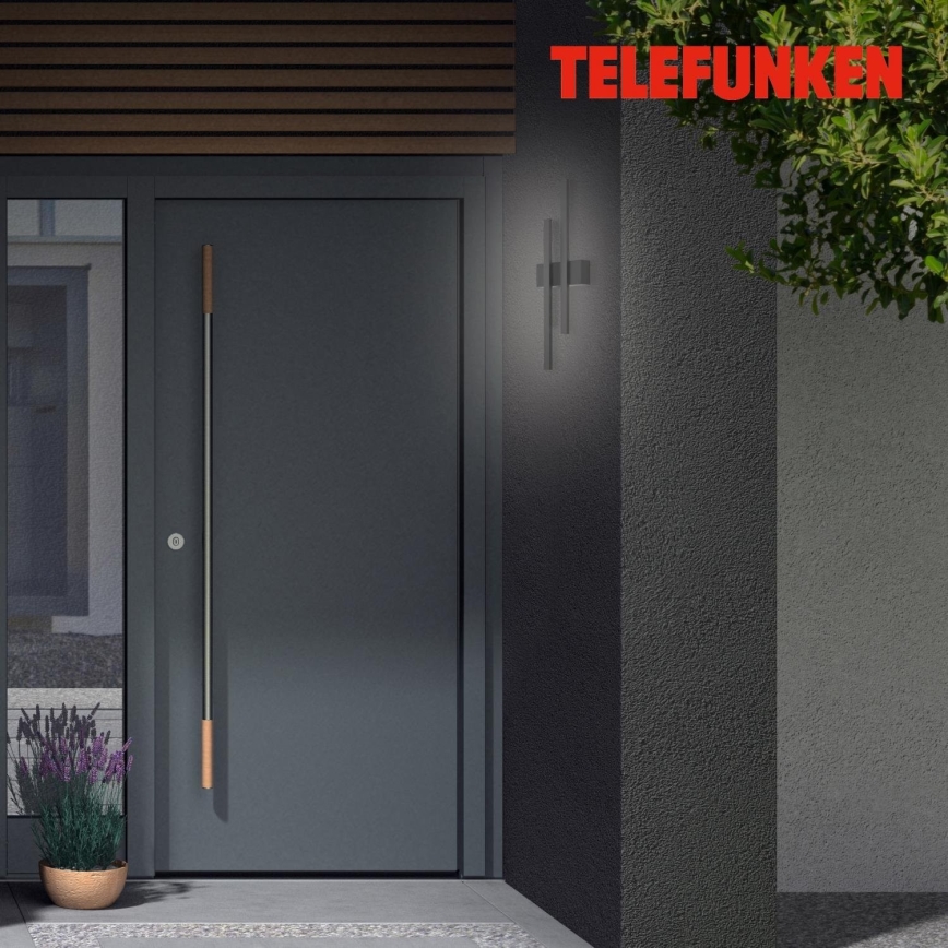 Telefunken 313205TF - LED Venkovní nástěnné svítidlo 2xLED/4W/230V 4000K IP44