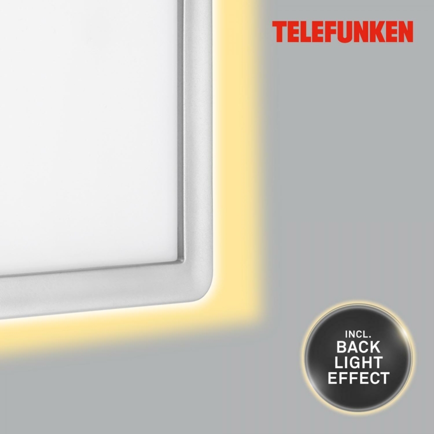 Telefunken 313604TF - LED Venkovní nástěnné svítidlo LED/16W/230V IP44 stříbrná