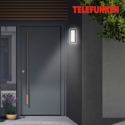 Telefunken 313605TF - LED Venkovní nástěnné svítidlo LED/16W/230V IP44 černá