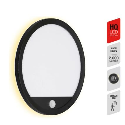 Telefunken 313705TF - LED Venkovní nástěnné svítidlo se senzorem LED/15W/230V IP44