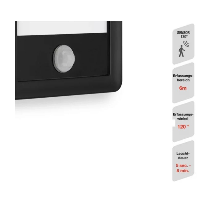 Telefunken 313905TF - LED Venkovní nástěnné svítidlo se senzorem LED/16W/230V IP44
