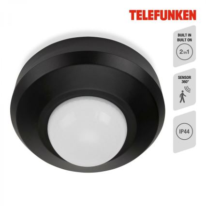 Telefunken 314705TF - Venkovní senzor pohybu 360° IP44 černá