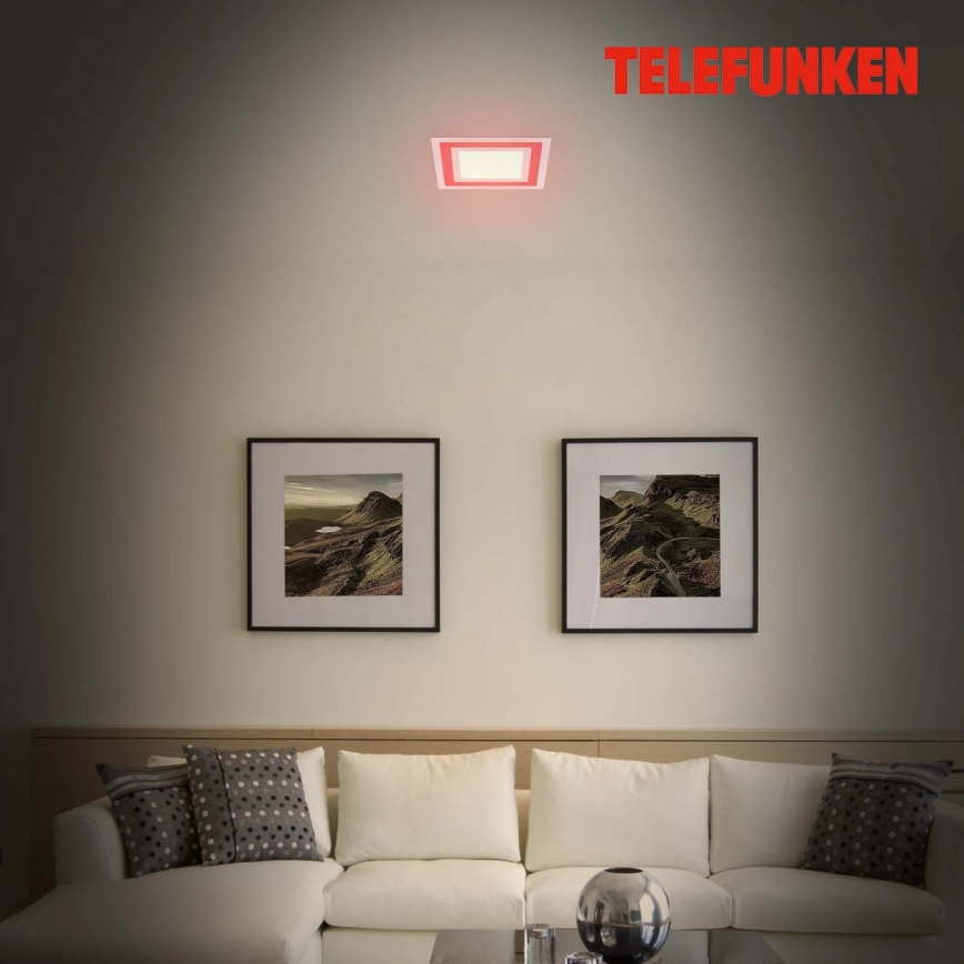 Telefunken 318706TF - LED RGBW Stmívatelný panel LED/18W/230V 3000-6500K + dálkové ovládání