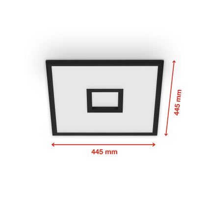 Telefunken 319405TF - LED RGBW Stmívatelné svítidlo LED/24W/230V 2700-6500K černá + dálkové ovládání