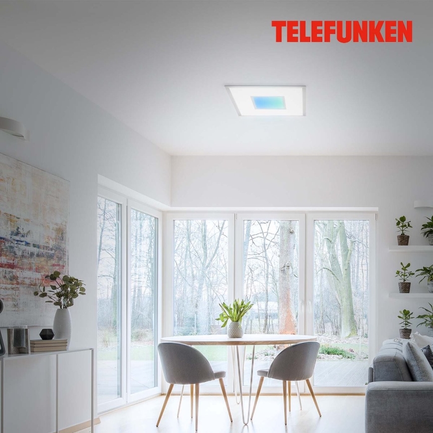 Telefunken 319704TF - LED RGB Stmívatelné stropní svítidlo LED/24W/230V 3000-6500K + dálkové ovládání