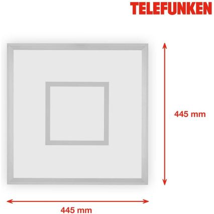 Telefunken 319704TF - LED RGB Stmívatelné stropní svítidlo LED/24W/230V 3000-6500K + dálkové ovládání