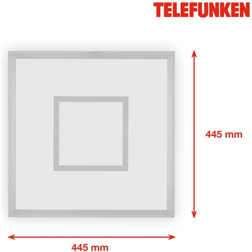 Telefunken 319704TF - LED RGB Stmívatelné stropní svítidlo LED/24W/230V 3000-6500K + dálkové ovládání
