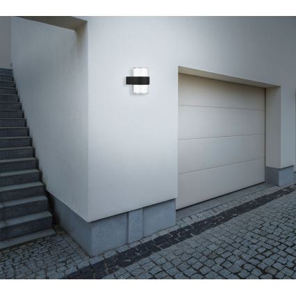 Telefunken 320405TF - LED Venkovní nástěnné svítidlo 2xLED/8W/230V IP44 černá