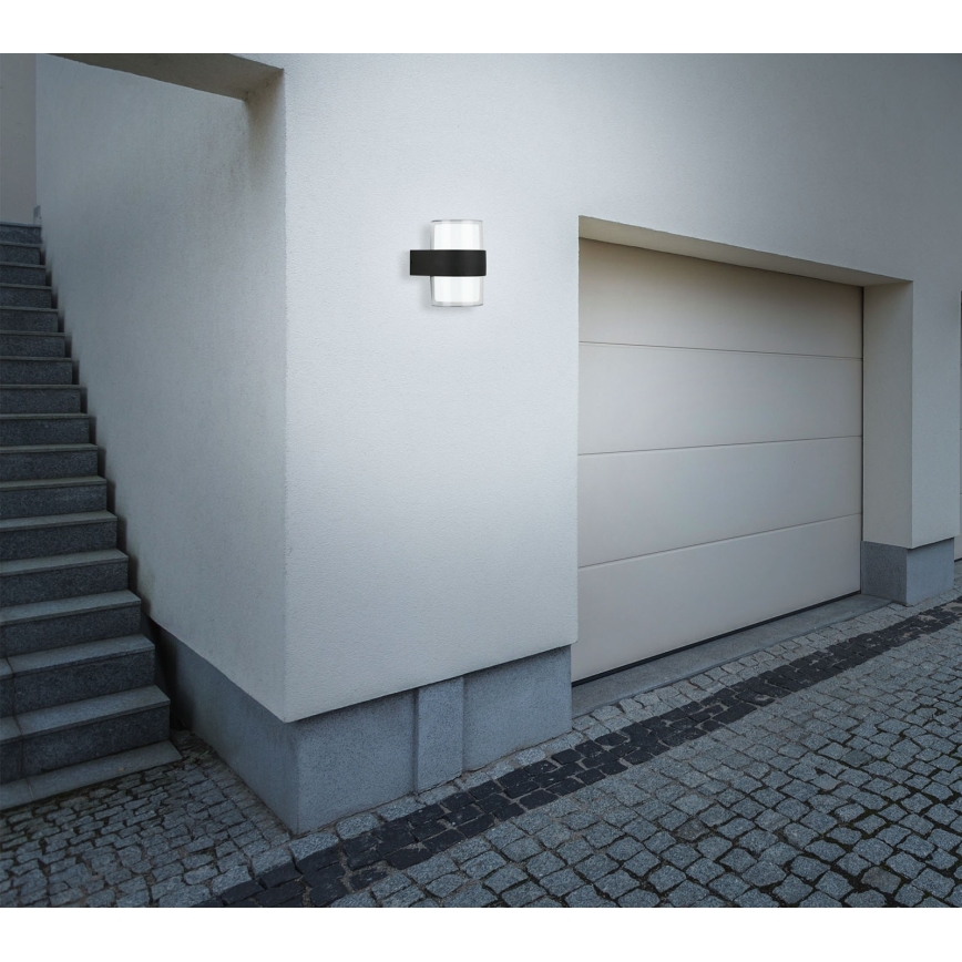 Telefunken 320405TF - LED Venkovní nástěnné svítidlo 2xLED/8W/230V IP44 černá