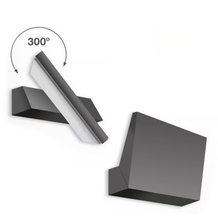 Telefunken - LED Venkovní nástěnné svítidlo LED/10W/230V IP44 černá