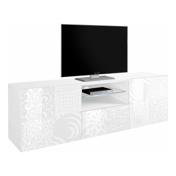 Televizní stolek ARIA 181x43 cm bílá