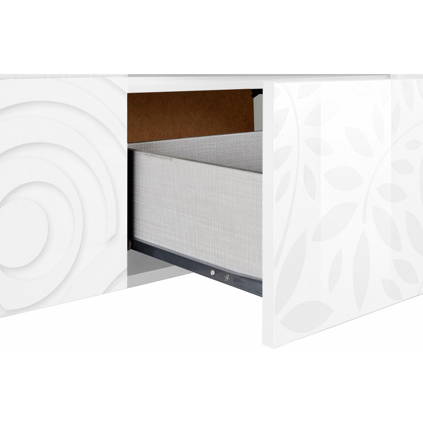 Televizní stolek ARIA 181x43 cm bílá