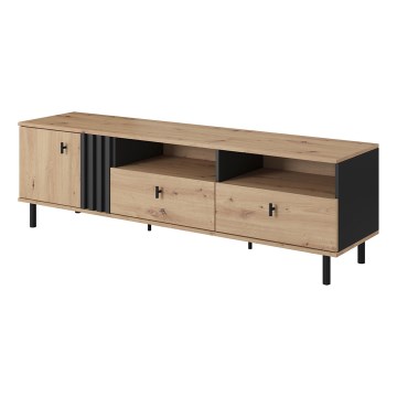 Televizní stolek BADIA 165x40 cm dub/antracit
