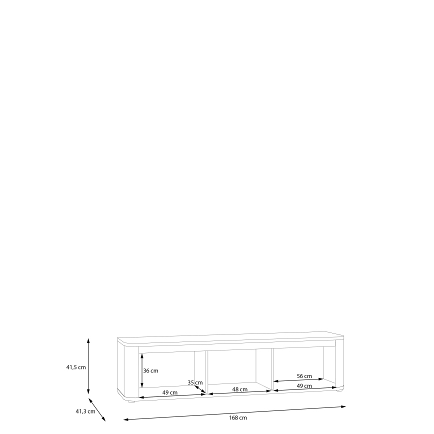 Televizní stolek INAR černá