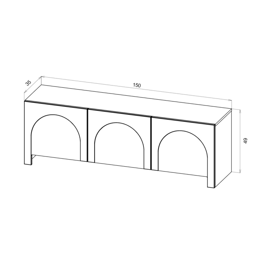 Televizní stolek NIO antracit