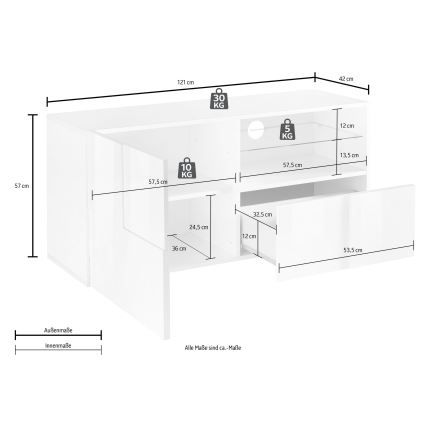 Televizní stolek SERIAN dub sonoma