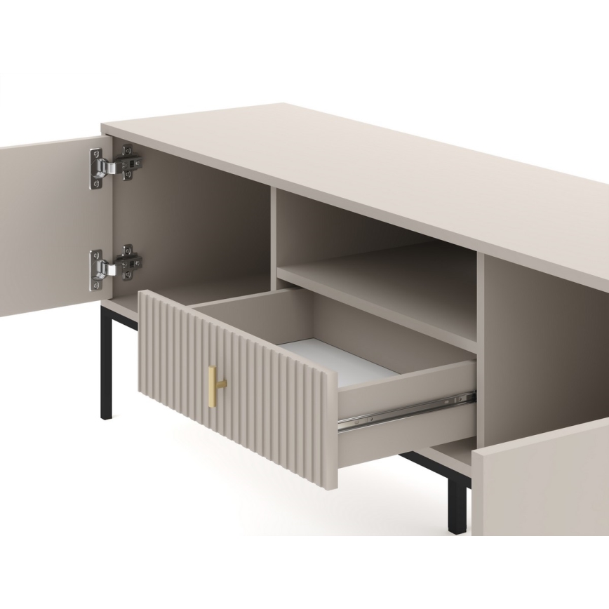 Televizní stolek SUE 155x39 cm béžová/kašmír