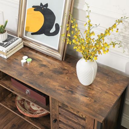 Televizní stolek VOLTAR 110x40 cm hnědá/černá