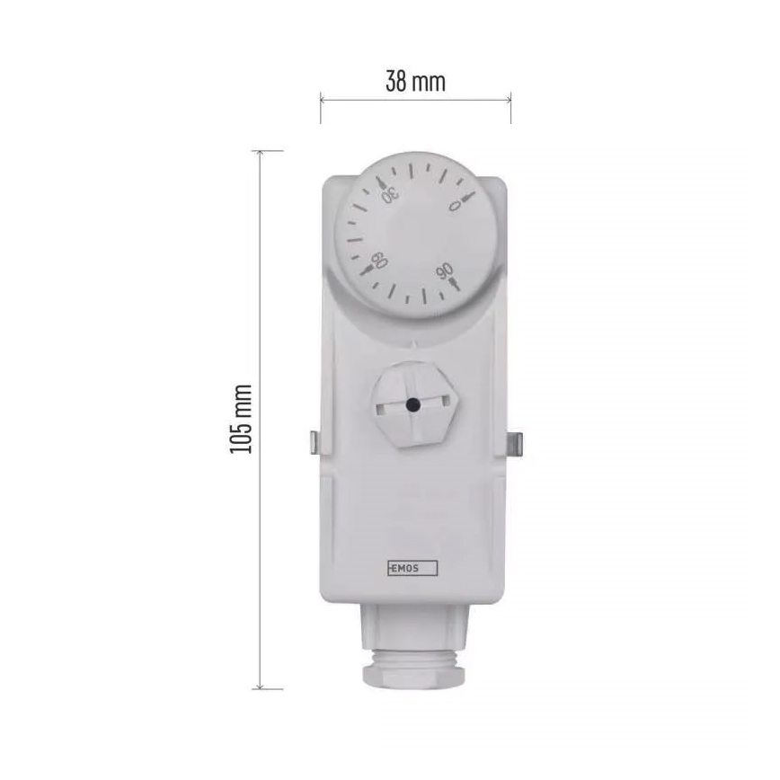 Termostat příložný 230V