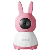 Tesla - Chytrá kamera 360 Baby Full HD 1080p 5V Wi-Fi růžová