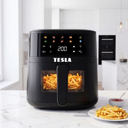 TESLA Electronics AirCook - Horkovzdušná fritéza 4,4 l 1450W/230V černá