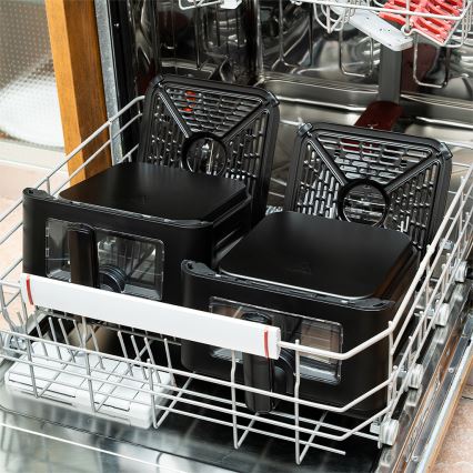 TESLA Electronics AirCook - Multifunkční digitální horkovzdušná fritéza 11 l 2800W/230V černá