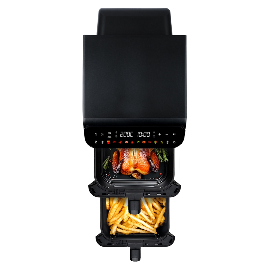 TESLA Electronics AirCook - Multifunkční digitální horkovzdušná fritéza 11 l 2800W/230V černá