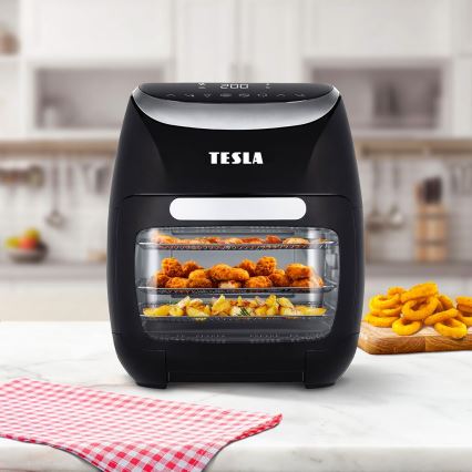 TESLA Electronics AirCook - Multifunkční digitální horkovzdušná fritéza 11 l 2000W/230V