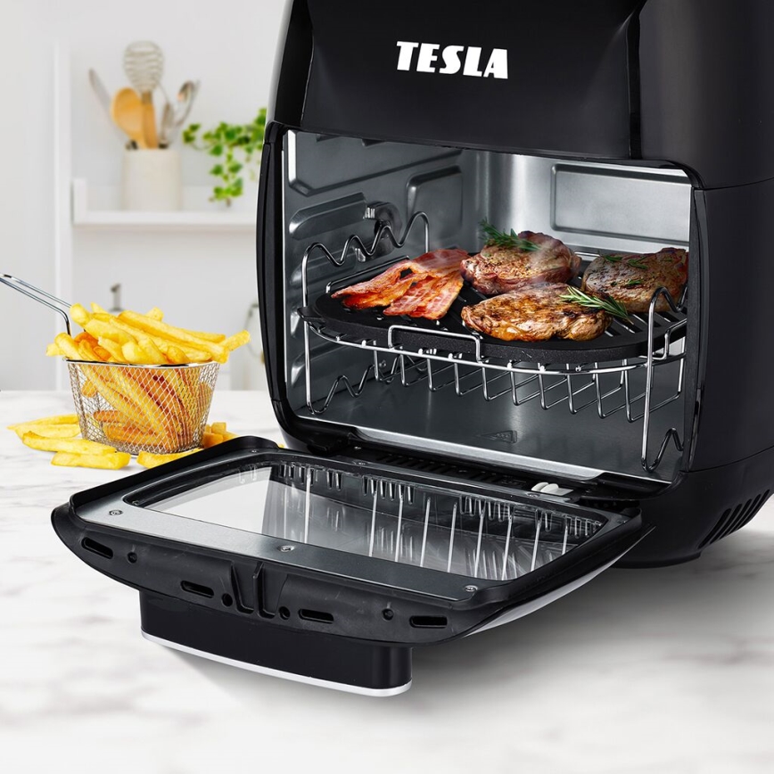 TESLA Electronics AirCook - Multifunkční digitální horkovzdušná fritéza 11 l 2000W/230V