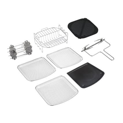 TESLA Electronics AirCook - Multifunkční digitální horkovzdušná fritéza 11 l 2000W/230V