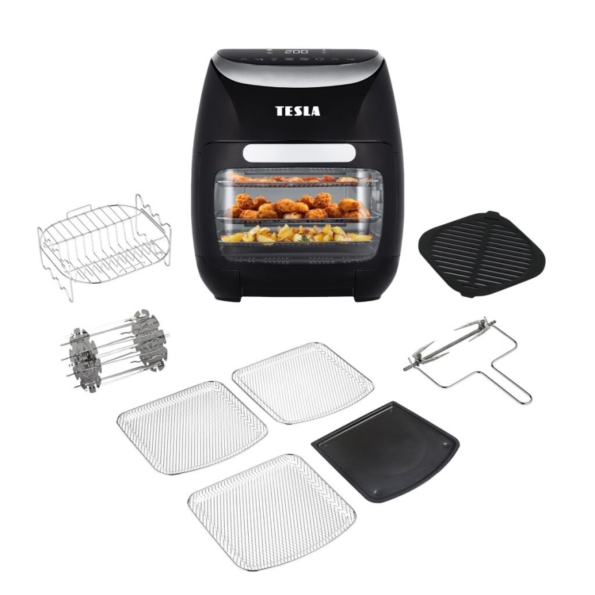 TESLA Electronics AirCook - Multifunkční digitální horkovzdušná fritéza 11 l 2000W/230V