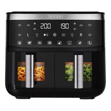 TESLA Electronics AirCook - Multifunkční duální digitální horkovzdušná fritéza 7,6 l 2850W/230V