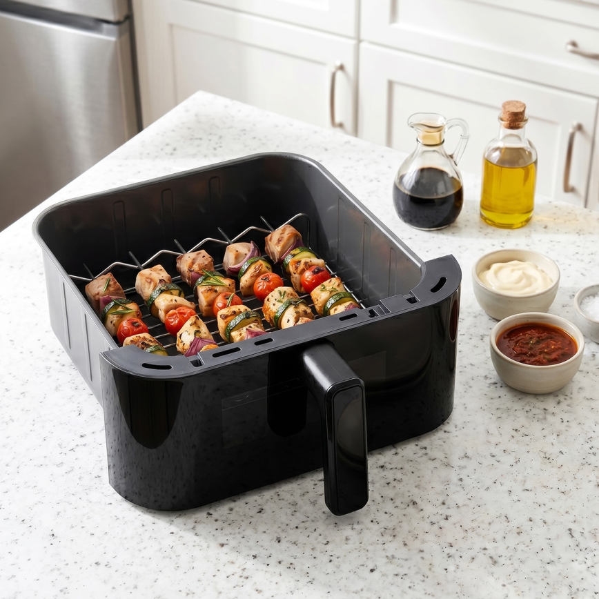 TESLA Electronics AirCook - Třízónová horkovzdušná fritéza 14,5 l 2800W/230V černá