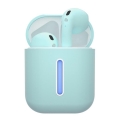 TESLA Electronics - Bezdrátová sluchátka 300 mAh + 2x 25 mAh IPX4 tyrkysová