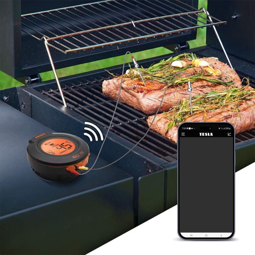 TESLA Electronics Cook - Digitální teploměr na maso se sondou 0-400 °C 2xAA IP65