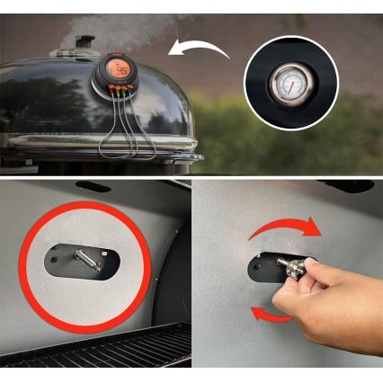 TESLA Electronics Cook - Digitální teploměr na maso se sondou 0-400 °C 2xAA IP65