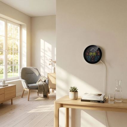 TESLA Electronics Device - Chytrá meteostanice se senzorem 400 mAh Wi-Fi Tuya IP44