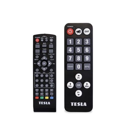 TESLA Electronics - DVB-T2 H.265 (HEVC) přijímač + 2x dálkové ovládání