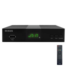 TESLA Electronics - DVB-T2 H.265 (HEVC) přijímač 2xAAA + dálkové ovládání