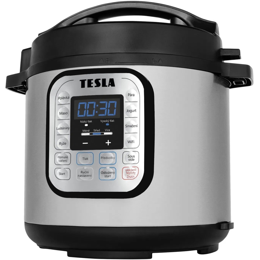 TESLA Electronics EliteCook - Chytrý multifunkční elektrický tlakový hrnec a horkovzdušná fritéza 6 l 1500W/230V Wi-Fi