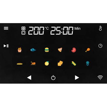 TESLA Electronics EliteCook - Chytrý multifunkční elektrický tlakový hrnec a horkovzdušná fritéza 6 l 1500W/230V Wi-Fi