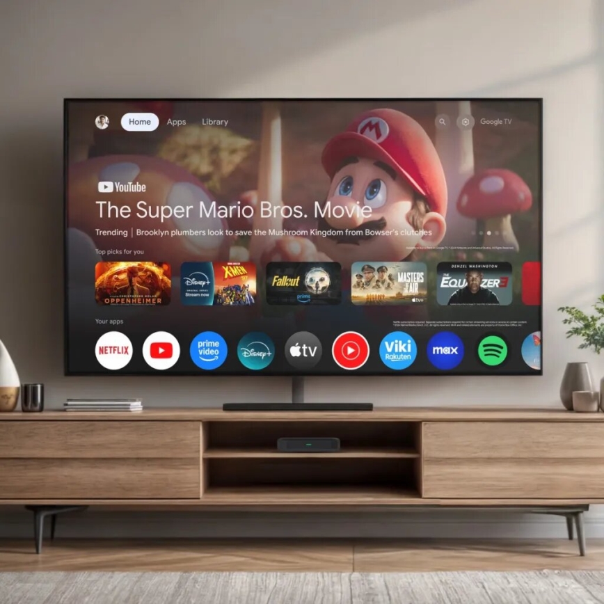 TESLA Electronics MediaBox - UHD multimediální přehrávač Wi-Fi + dálkové ovládání