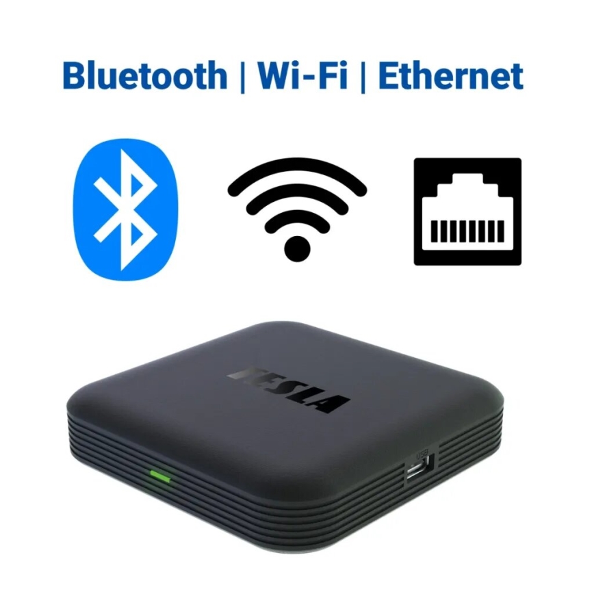 TESLA Electronics MediaBox - UHD multimediální přehrávač Wi-Fi + dálkové ovládání