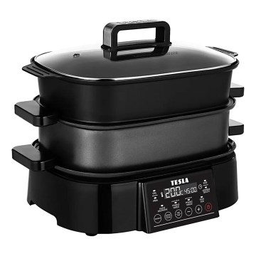 TESLA Electronics MultiCook Grill - Multifunkční elektrický hrnec a gril 6 l 11v1 1250W/230V