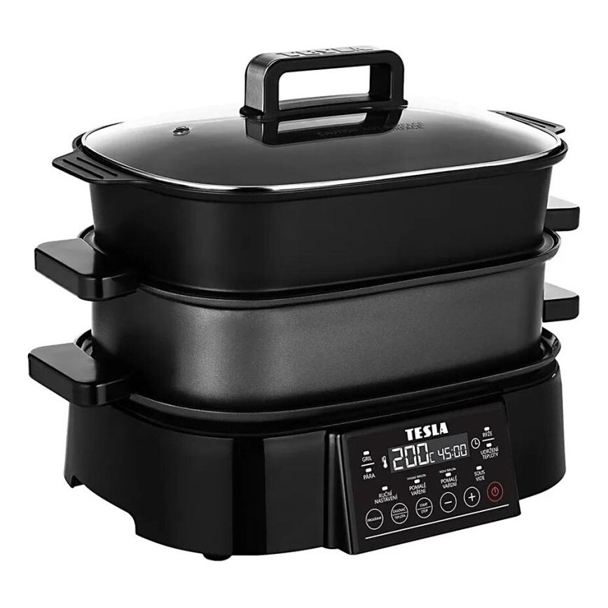 TESLA Electronics MultiCook Grill - Multifunkční elektrický hrnec a gril 6 l 11v1 1250W/230V