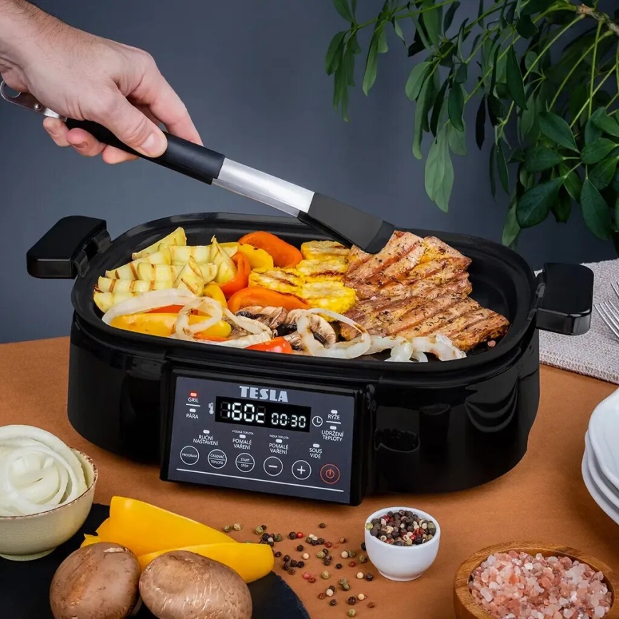 TESLA Electronics MultiCook Grill - Multifunkční elektrický hrnec a gril 6 l 11v1 1250W/230V