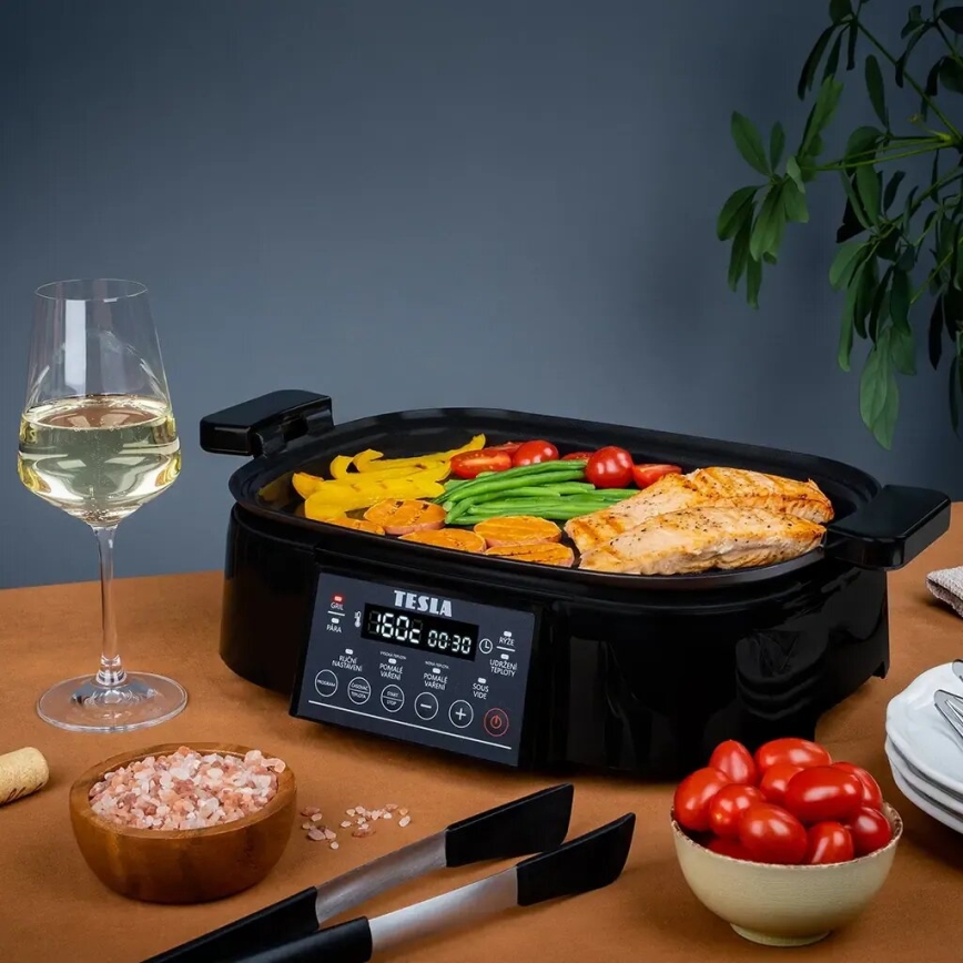 TESLA Electronics MultiCook Grill - Multifunkční elektrický hrnec a gril 6 l 11v1 1250W/230V