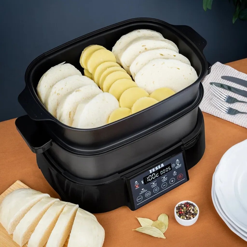 TESLA Electronics MultiCook Grill - Multifunkční elektrický hrnec a gril 6 l 11v1 1250W/230V