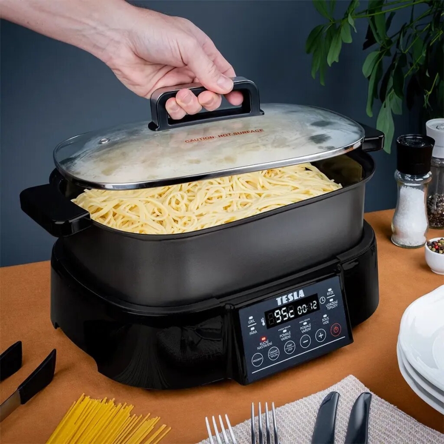 TESLA Electronics MultiCook Grill - Multifunkční elektrický hrnec a gril 6 l 11v1 1250W/230V